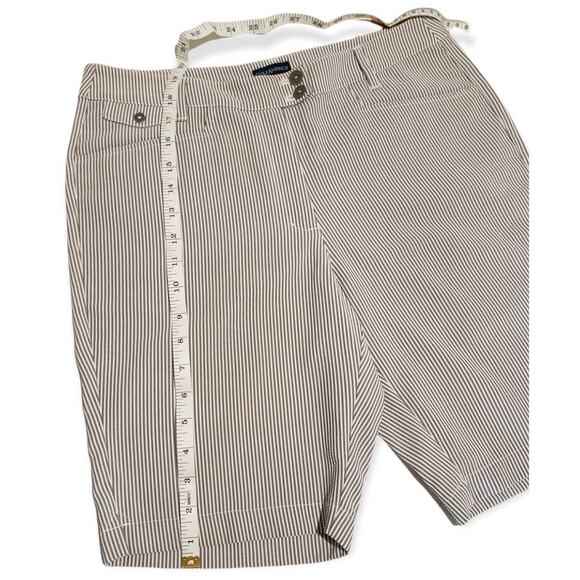 Golf America Womens Gray Striped Shorts - Size 6P - Picture 5 of 7
